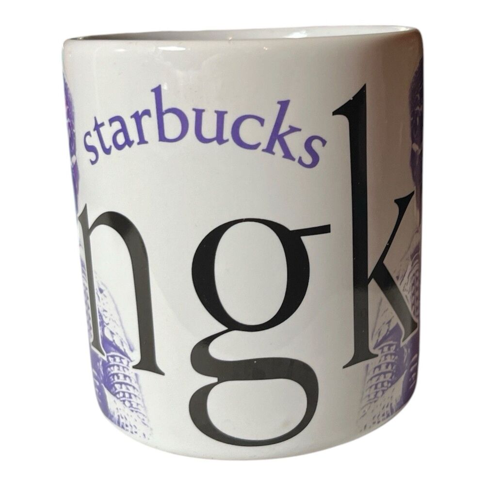 Vintage 2001 Starbucks City Mug Collector Series Bangkok Thailand Coffee 20 oz